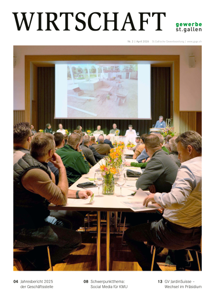 Wirtschaft - die St.Gallische Gewerbezeitung